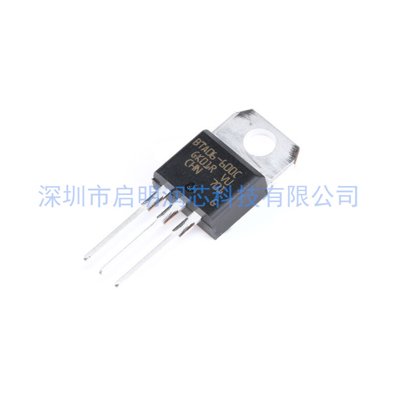 原装正品 直插 BTA06-600CRG TO-220-3 6A/600V 双向可控硅