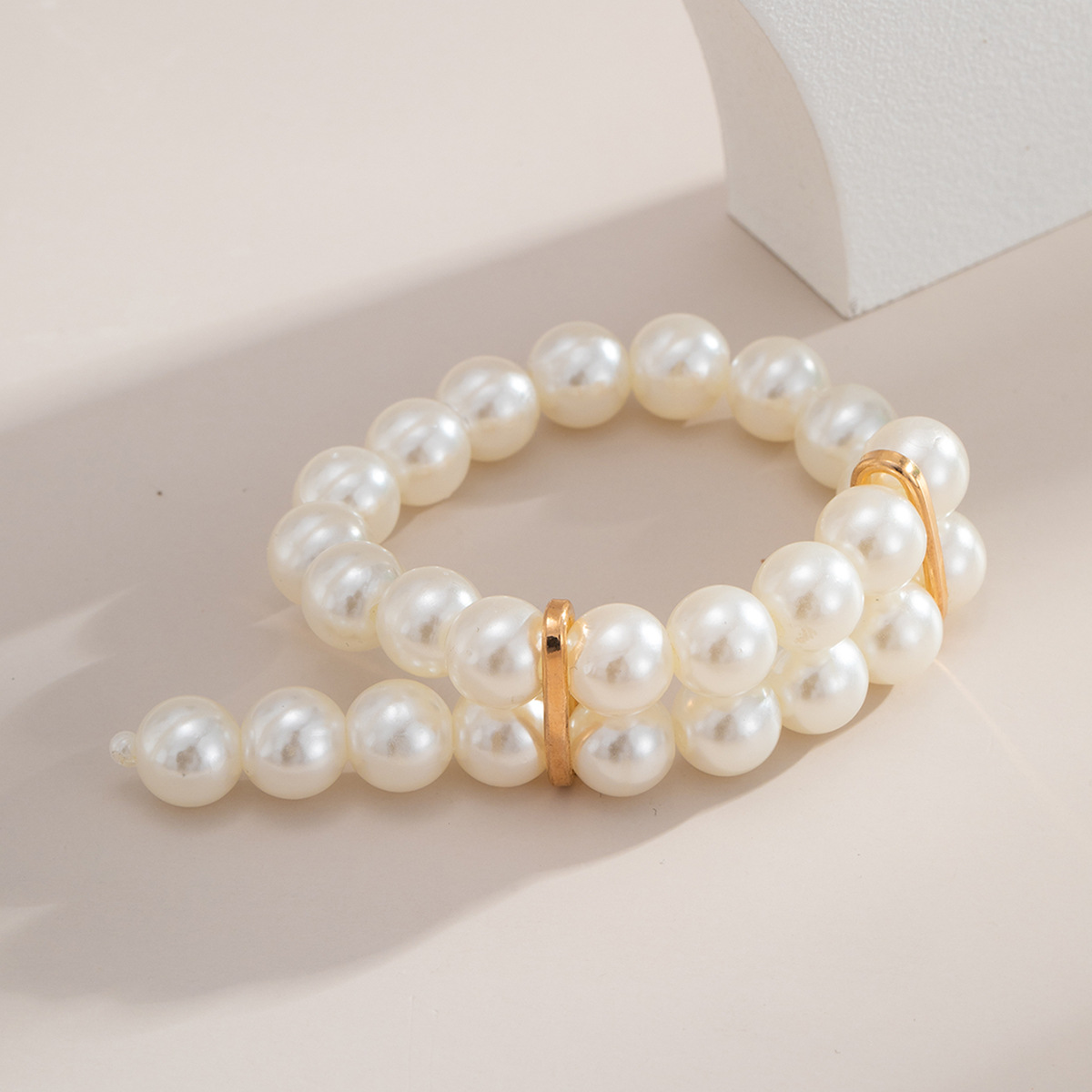 Fashion Jewelry Imitation Pearl Multi-layer Bracelet Wholesale Nihaojewelry display picture 5