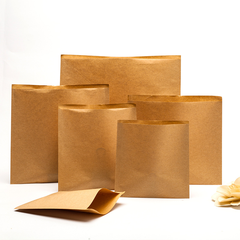 防油牛皮纸袋食品袋一次性手抓煎饼烧饼打包袋肉夹馍小吃包装袋子