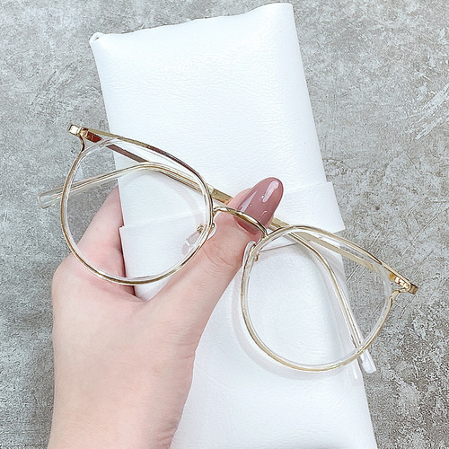 Internet celebrity's same style myopia glasses frame for female students with literary and artistic personality finished product with degree myopia glasses cat eyes for trendy men