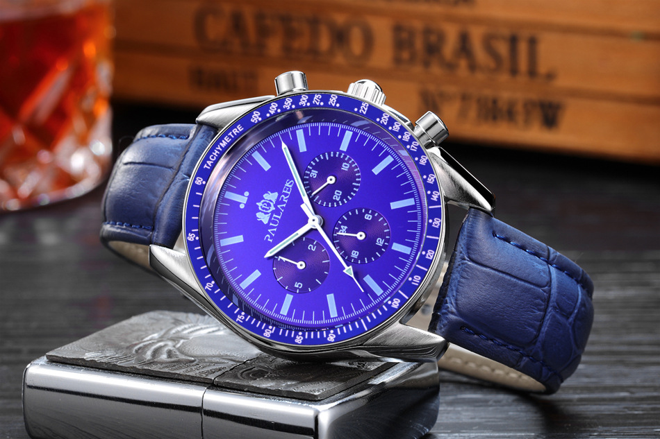 Fully Automatic Mechanical Multi-Function Strong Luminous Steel Strap Men's Watch AUTOMATIC WATCH_voghion.com