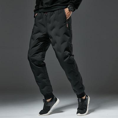 Men&#39;s Winter 2020 new pattern keep warm leisure time Down pants man Youth fashion Duck Ninth pants