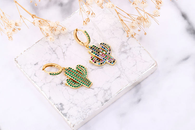 10g Weight Zircon Inlay Material Earrings Classification Housewarming, Anniversary, Business, Wedding, Travel, Birthday, Festival Occasion Copper Material Geometric Pattern Women'S Gender Plating Design Fashion Style Copper Plating Geometric Zircon 4