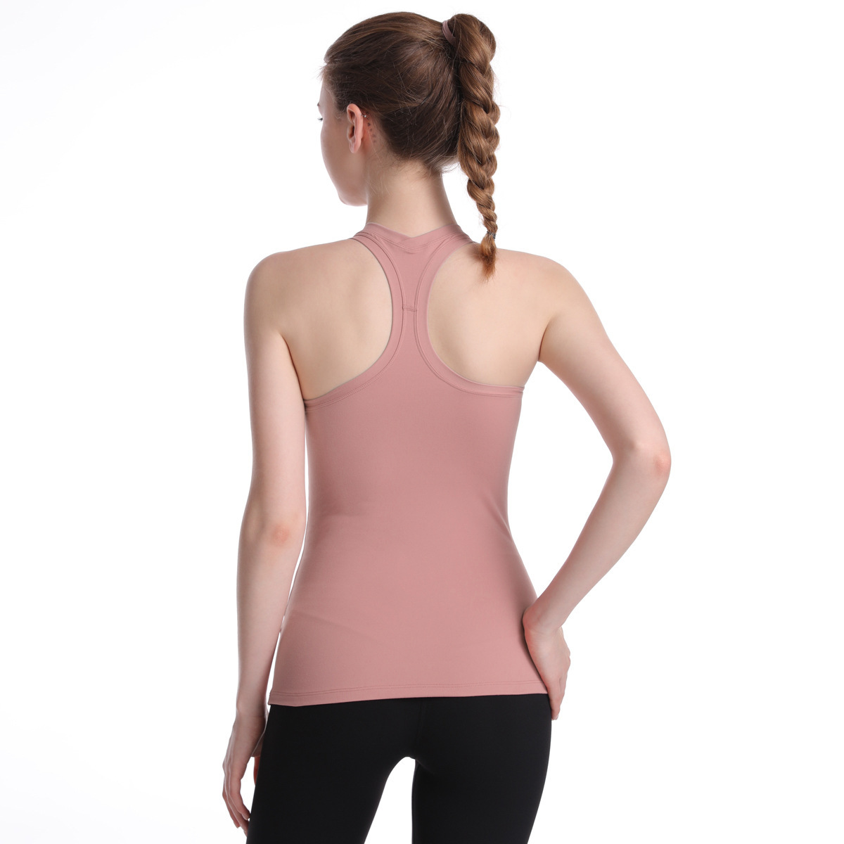 elastic tight-fitting long I beautiful-back sports vest  NSNS11009