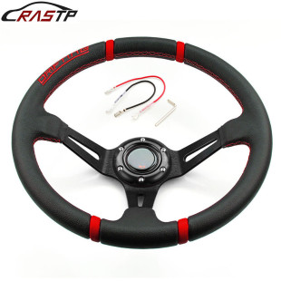 Cross-border car modified steering wheel racing steering wheel PU competitive steering wheel 13 inch 320mm