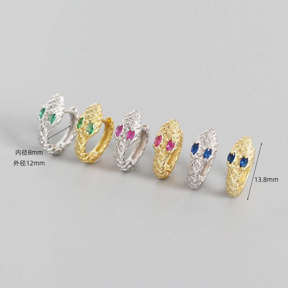 Animal Fashion Gem Plating Earrings display picture 2