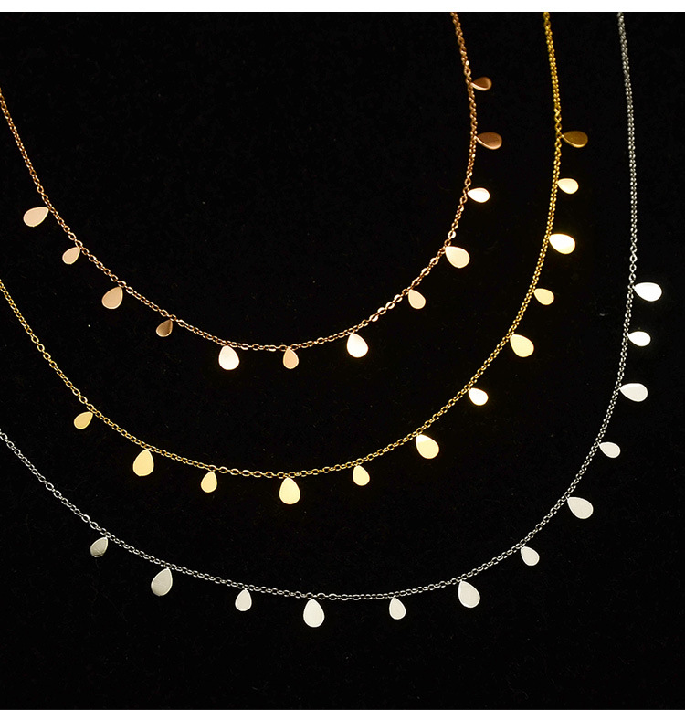 Fashion Geometric Titanium Steel Pendant Necklace display picture 3
