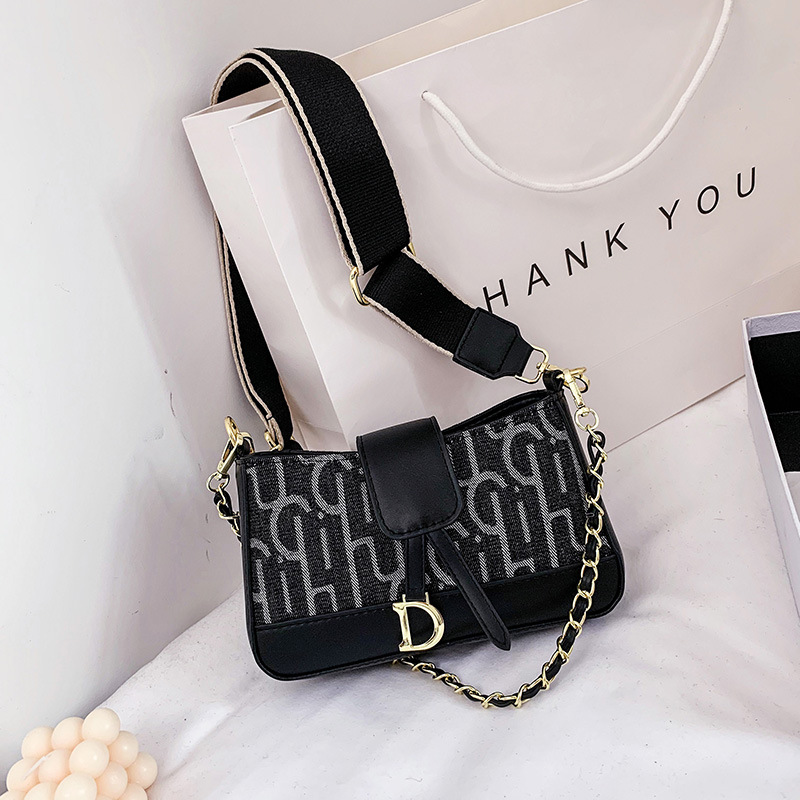 高级感包包女包2020新款潮小众法棍腋下包复古百搭单肩斜挎小方包|ru