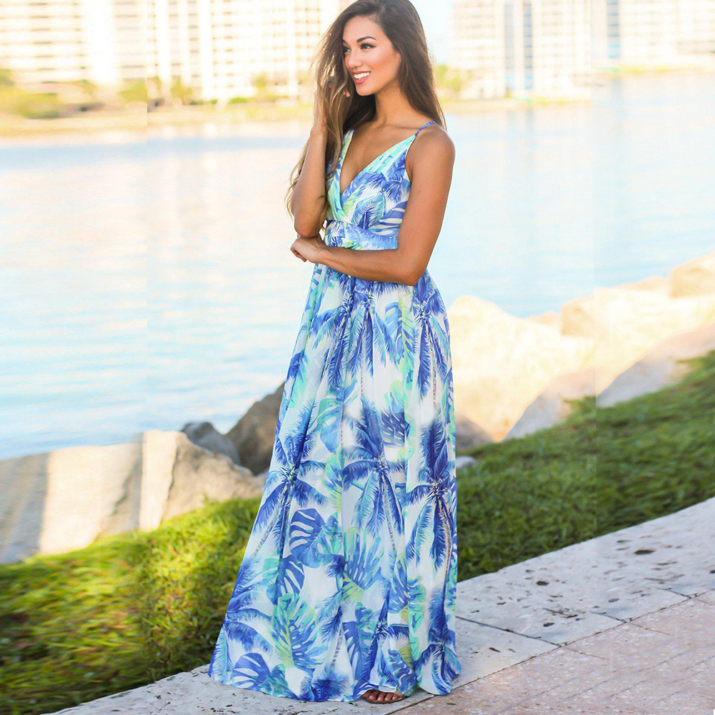 Casual Printing Printing Maxi Long Dress display picture 9