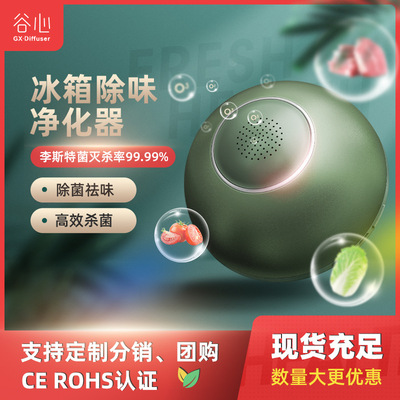 日本谷心冰箱专用空气净化器臭氧除臭杀菌除味除菌剂盒神器无滤网|ms