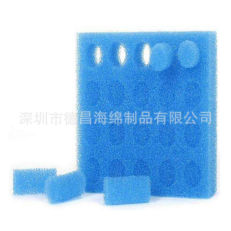 生产爆破海绵形状网状过滤海绵水族箱鱼缸过滤绵活性碳过滤棉