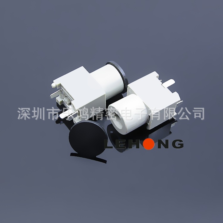 PJ-XX-372-3P灰色/2.5/3.5音频插座/耳机插座/立式耳机加盖