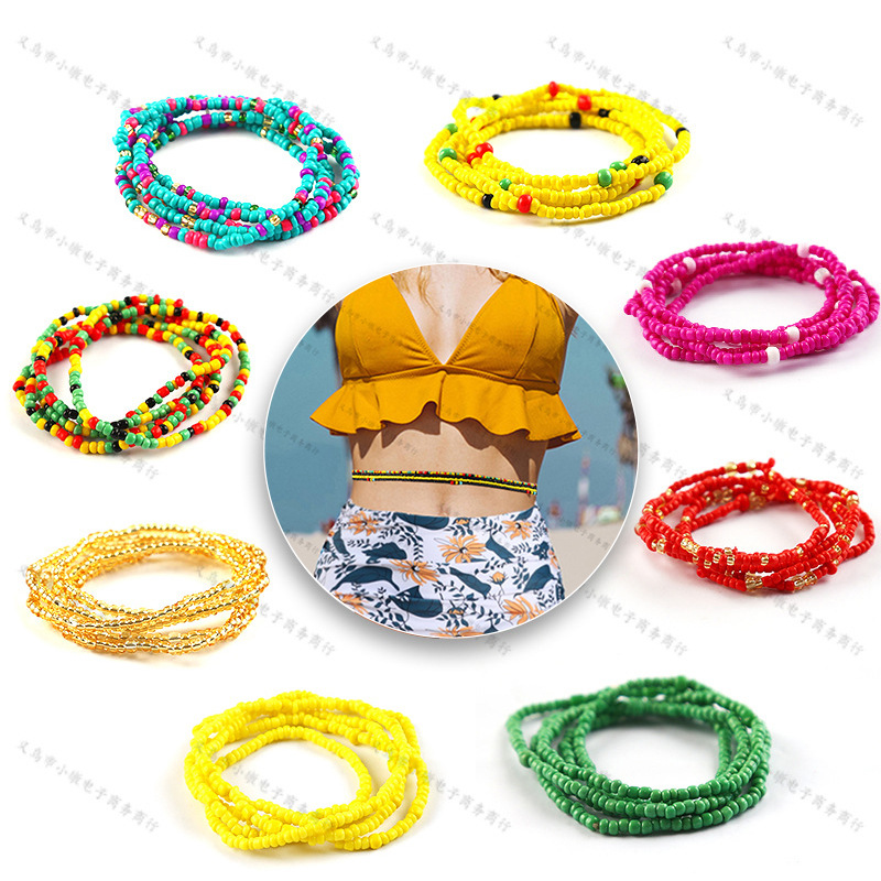 Amazon hot beach chain multi-layer ankle...