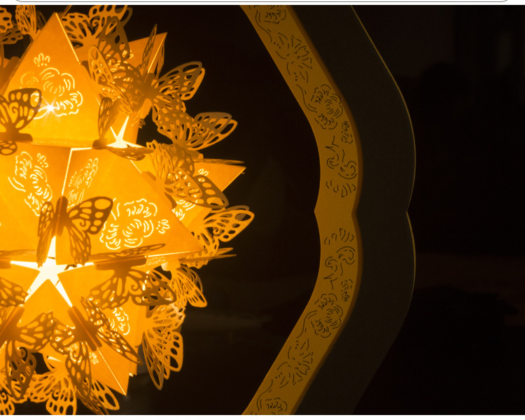 光影纸雕灯