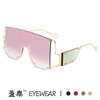 Overall, sunglasses, glasses solar-powered, suitable for import, punk style, European style