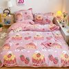 Super girl~Snowflake keep warm Four piece suit ins thickening Short plush milk The bed Supplies