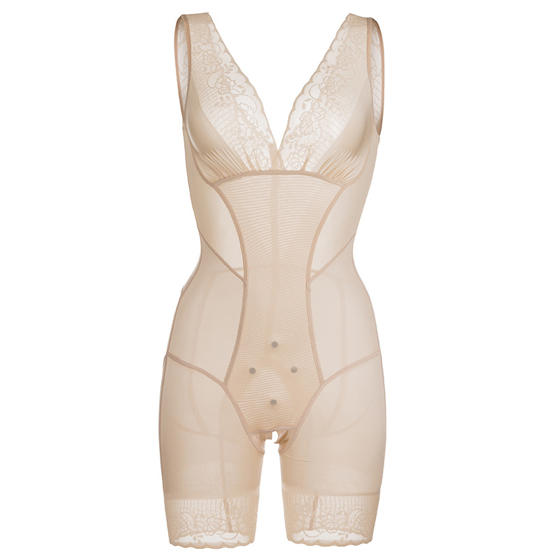 Ropa interior de modelado de cuerpo de una pieza en forma de V, corsé de abdomen en forma de V, ropa de modelado de una pieza posparto, corsé sin costuras para mujer