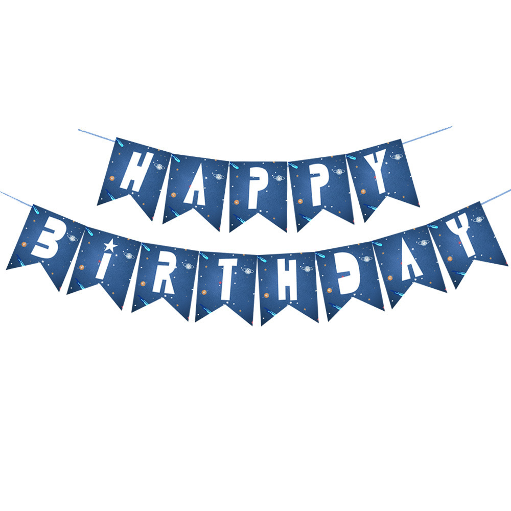 Tema de dibujos animados fiesta cumpleaños tirar de la bandera vehículo de ingeniería feliz birthday cumpleaños dinosaurio camión de bomberos banner