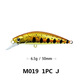 Sinking Minnow Fishing Lures 55mm 6.5g Hard Plastic Baits Fresh Water Bass Swimbait Tackle Gear