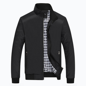 Spring and autumn thin men’s stand collar solid business coat casual versatile jacket man