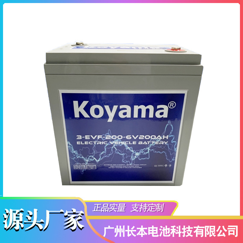 6V200AH 3-EVF-200电动道路车铅酸蓄电池 扫地车升降机电池