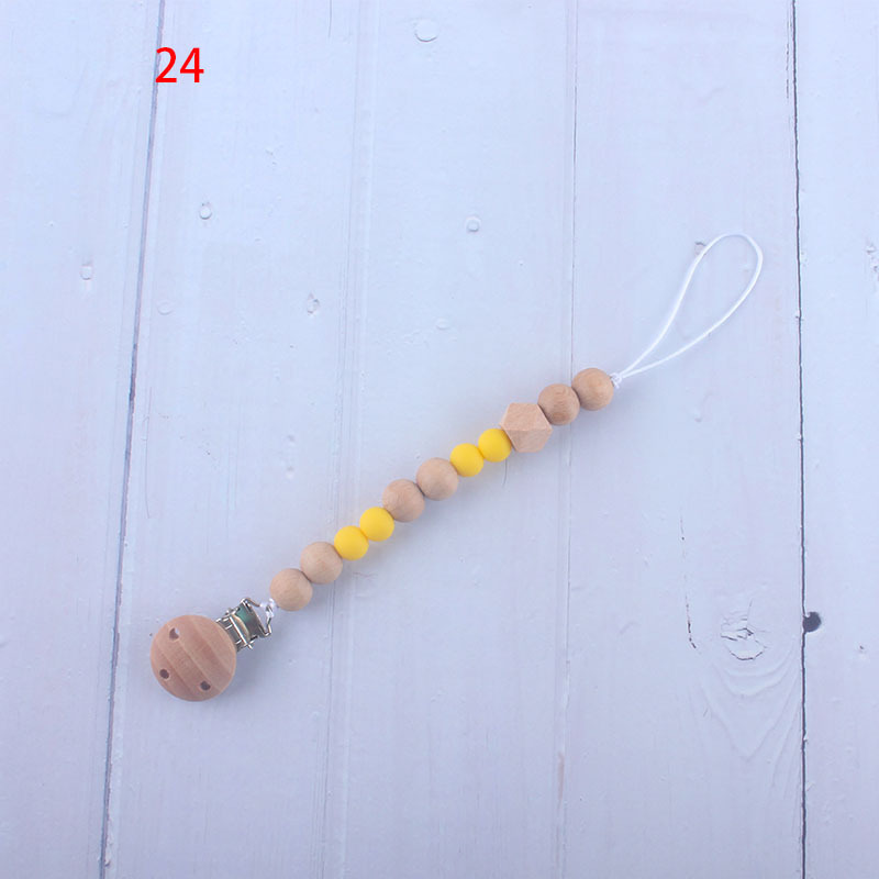 Nueva fábrica directa bebé Beech juguete mordedor bebé chupete de silicona pezón anti-gota cadena materna y infantil suministros