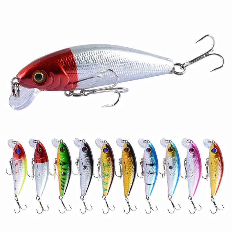 Floating Minnow Fishing Lures Hrad Plastic Baits Bass Trout Fresh Water Fishing Lure