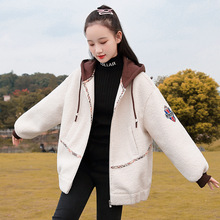 初中学生秋冬外套韩版短款2020新款学院风少女小个子宽松毛呢外套