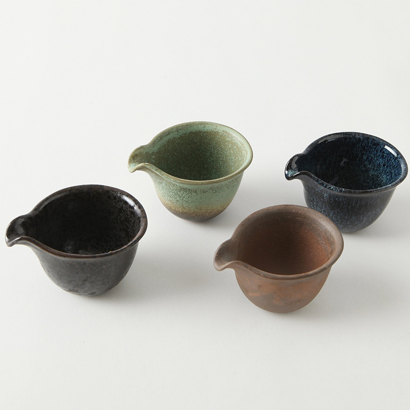 Ceramic Coarse Pottery Yixing Purple Clay Kung Fu Tea Set Fair Cup Tea Divider Duckbill Ancient Style Fair Cup