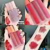Matte lip gloss, velvet gift box, translucent shading