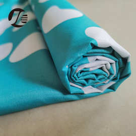 工厂直销涤纶布料箱包里布 240D牛津布印花摆摊布