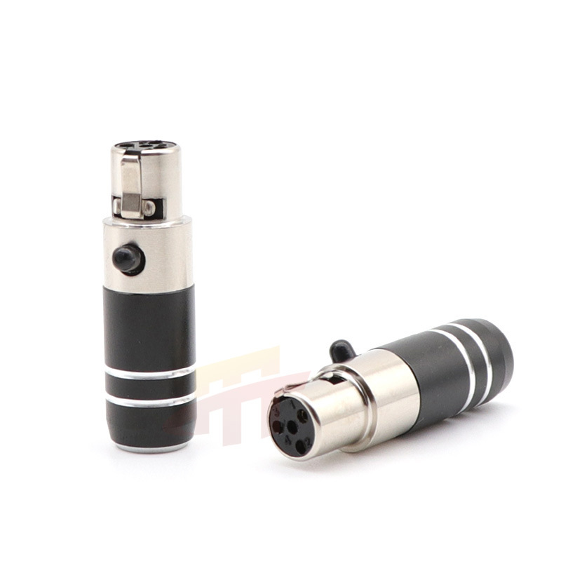 mini xlr 3 core cannon female head for K712 DT1990 AB-1266 4 core LCD2 LCD4