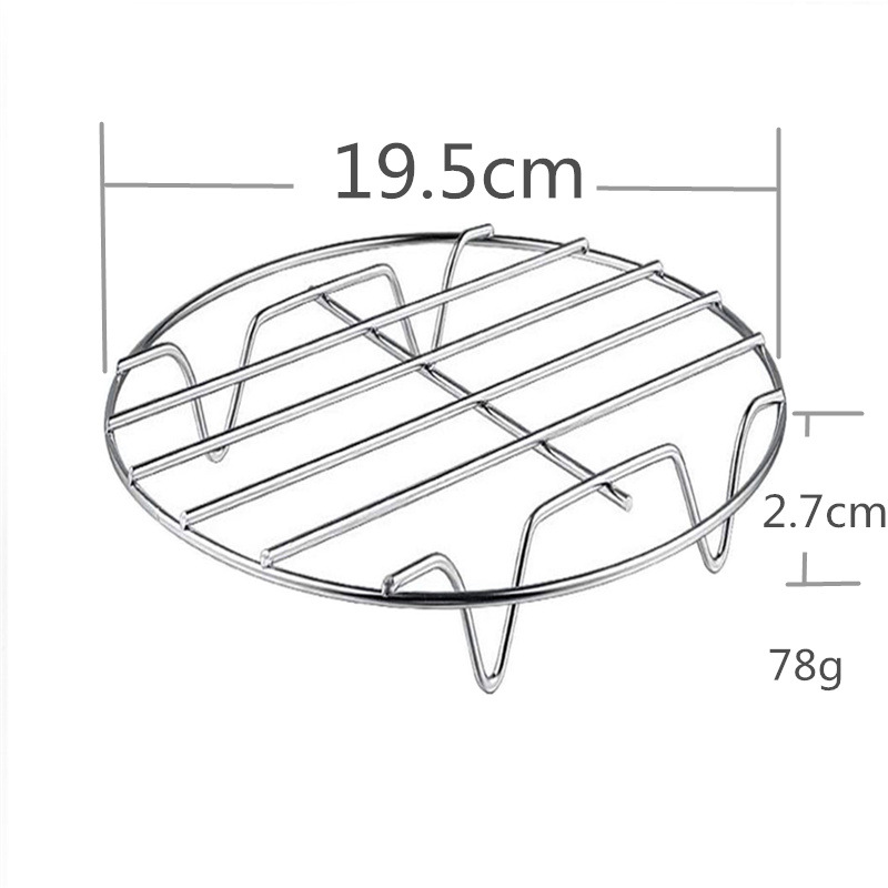 Freidora de aire accesorios alta calidad Acero inoxidable cocina vapor arroz rack placa herramientas Cocina