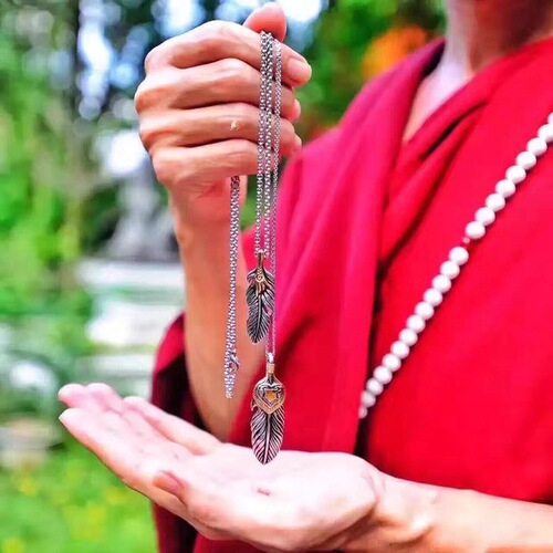 Thai Buddha jewelry, Cuban Thip, Wealth Saint Hand Wings, Thai scripture pendant