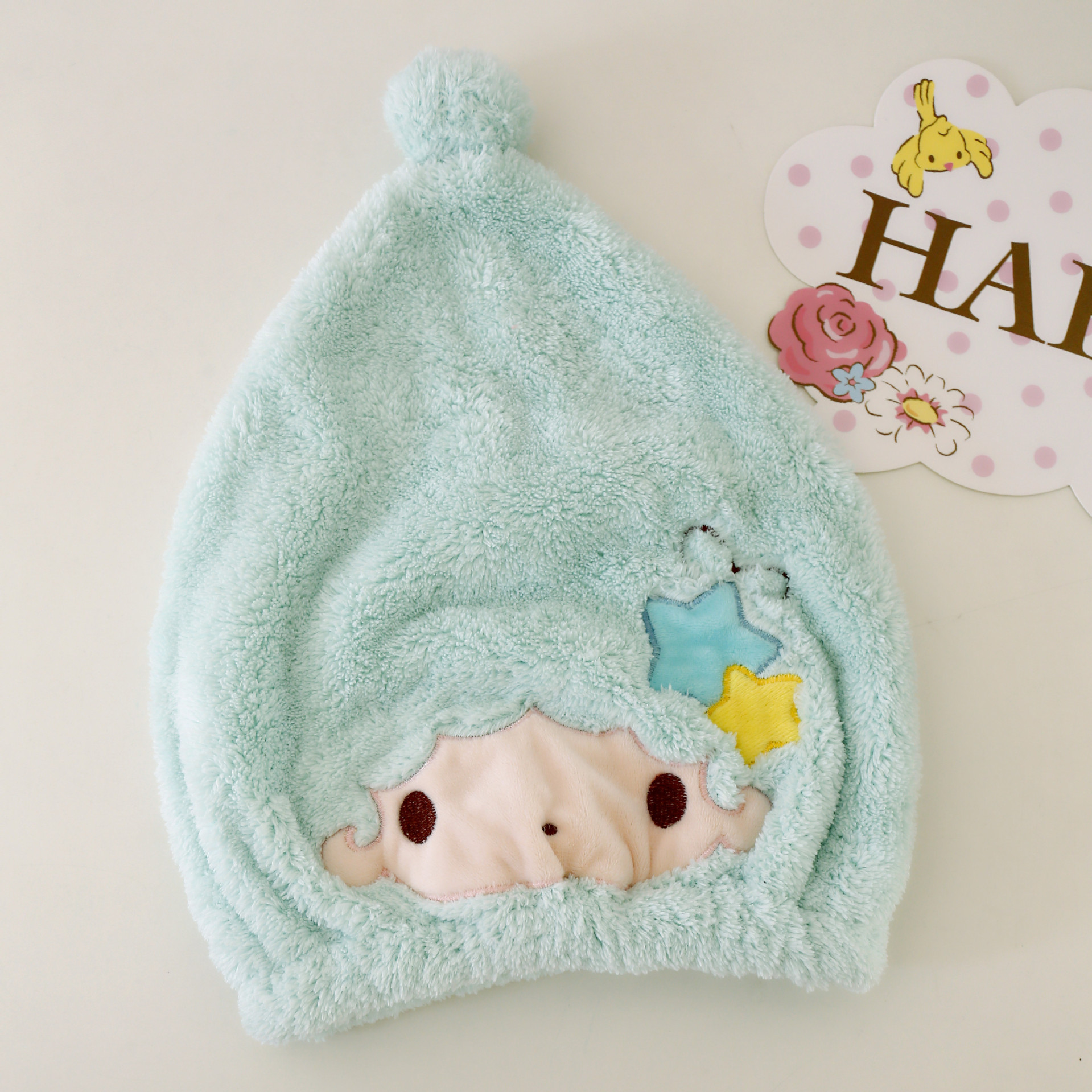 Cartoon hair towel, dry shower cap