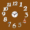Creative DIY hanging clock Creative Digital Drink Clock Art Clock Number Number Fun Clock