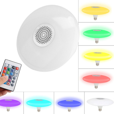Amazon Explosive money Bluetooth music UFO Colorful multi-function Night light RGB intelligence remote control Dimming UFO Sound Light