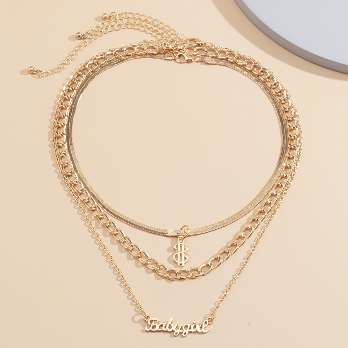 Fashion Multi-layer Simple Necklace Set display picture 9