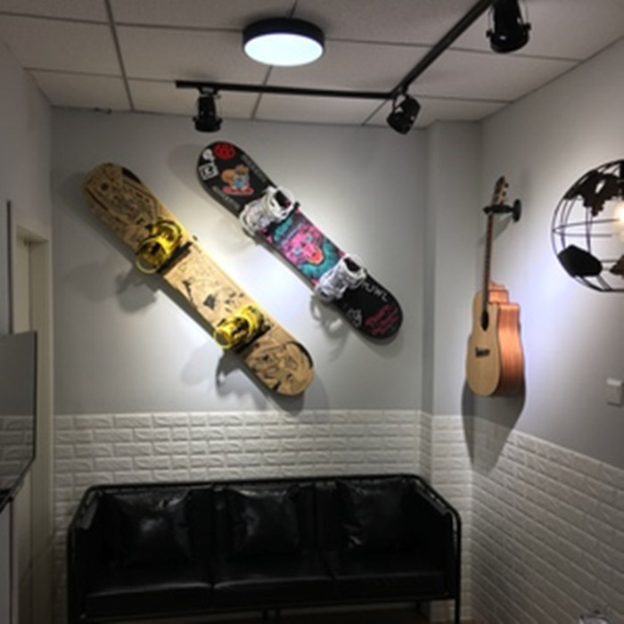 ski wall pylons Bracket Veneer skiing ski Storage Racks Floor type Skate Shelf