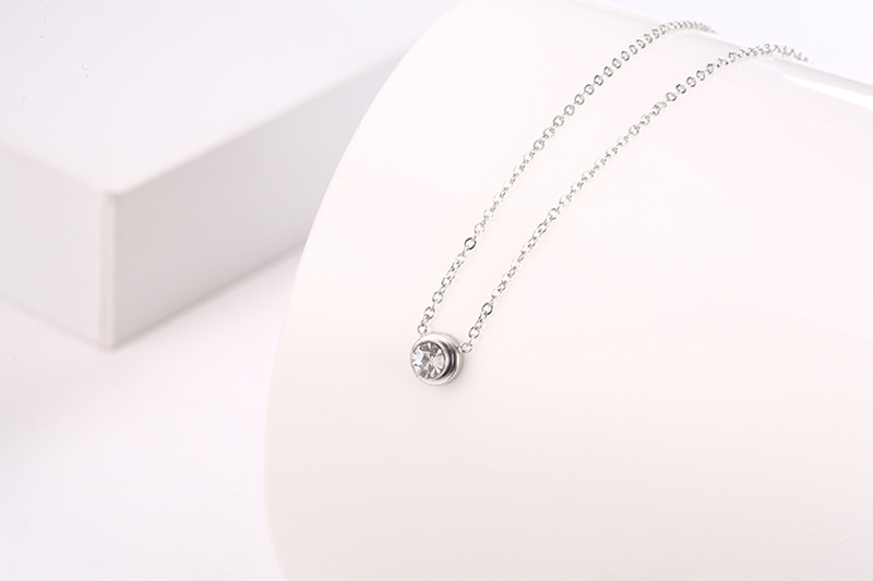 Estilo de diseñador, moderno y versátil, collar de diamante simple, colgante de borla, temperamento exquisito y exhibición de clavícula._voghion.com