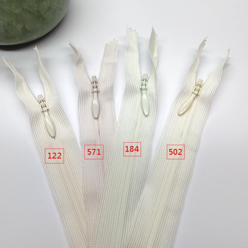 YKK 2号网边丝边隐形水滴头拉链婚纱裙子晚礼服24英寸YKK正品现货