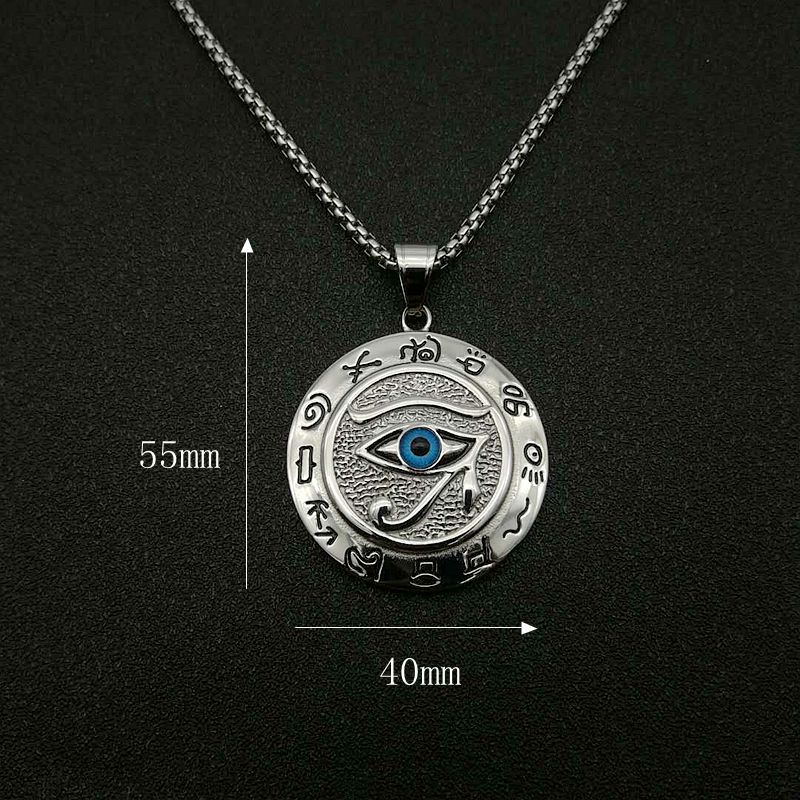 Fashion Eye Stainless Steel Plating Pendant Necklace 1 Piece display picture 1