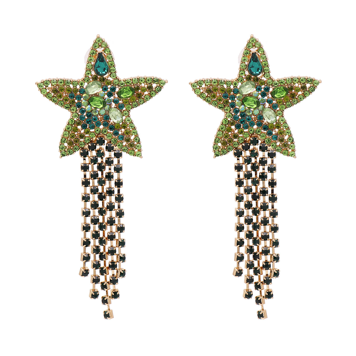 Hot Sale Fashion New Starfish Star Tassel Earrings Jewelry Wholesale Nihaojewelry display picture 4