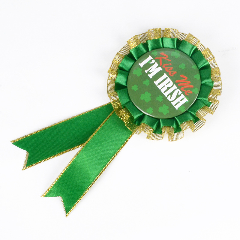 AI0009爱尔兰胸章(金色花边) (1)