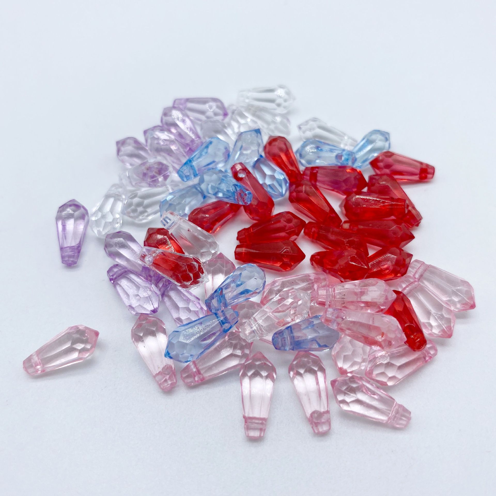 Two diy DIY hair accessories, hairpins and headwear beads with a hanging hole, featuring the same colorful transparent water drop beads as the popular ones detail image 10
