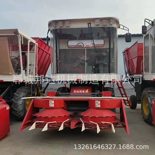 厂家定制大型圆盘式玉米秸秆青储机牧草小麦农用收割机