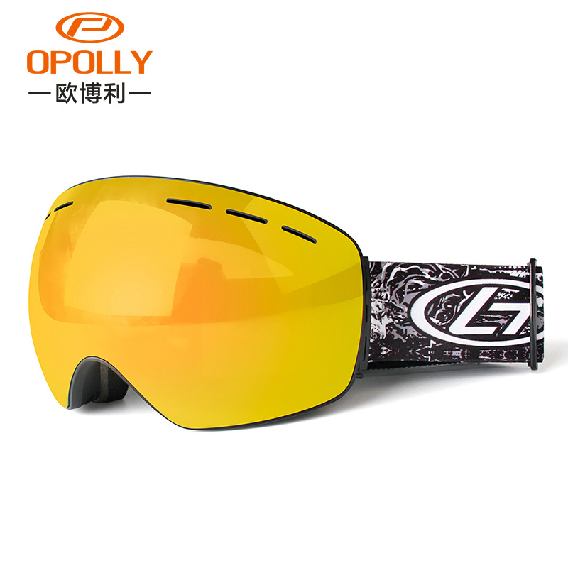 Wholesale Opel double-layer anti-fog ski goggles, windproof ski goggles, winter mountaineering ski snow goggles