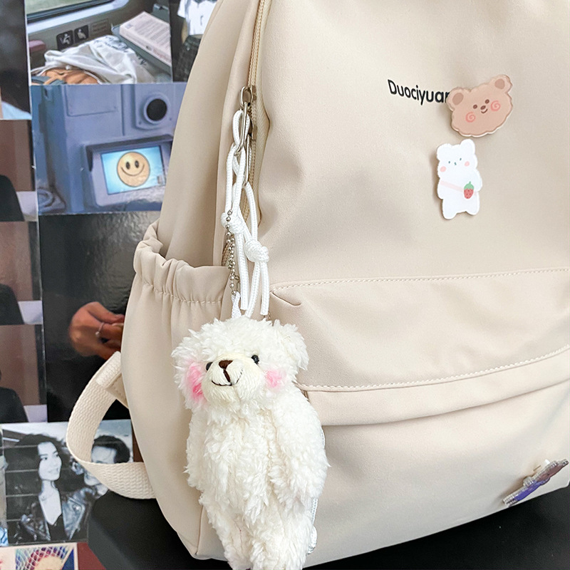 Simple Students Cute School Bag Vintage Soft Backpack display picture 108