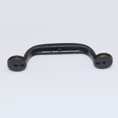 青古銅兩孔弓形拉手 美式仿古鋅合金把手 新中式拱形家具抽屜明裝