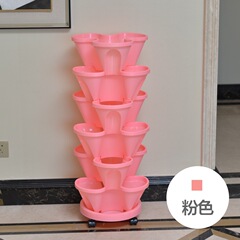 組み合わせ多層立体植木鉢イチゴ栽培鉢トランペット三弁栽培鉢ベランダ栽培鉢卸売り